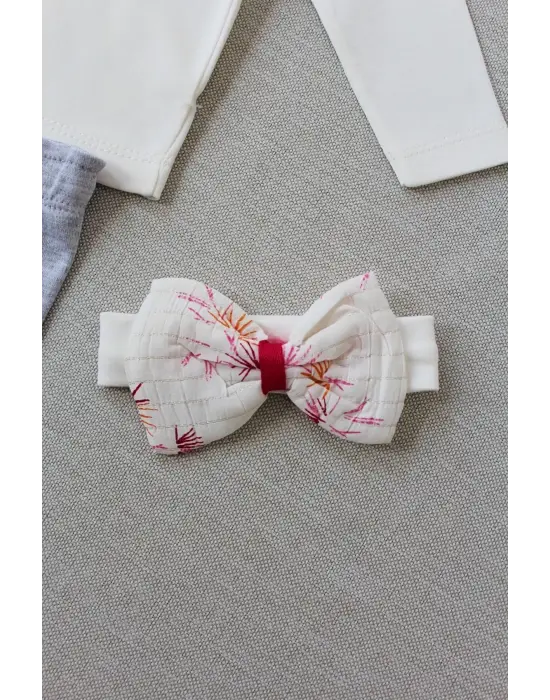 Şık Fırfır Detaylı Kız Bebek Takımı