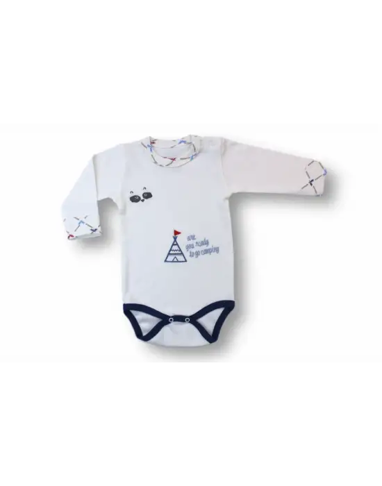 Modern Nakışlı Bandajlı Zıbınlı Bebek Takımı