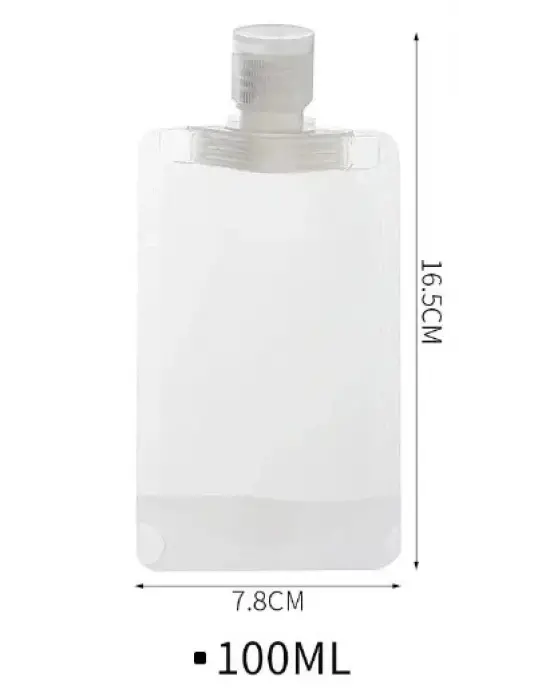 3 Adet 100ml Krem Şampuan Kabı Tekrar Kullanılabilir Set