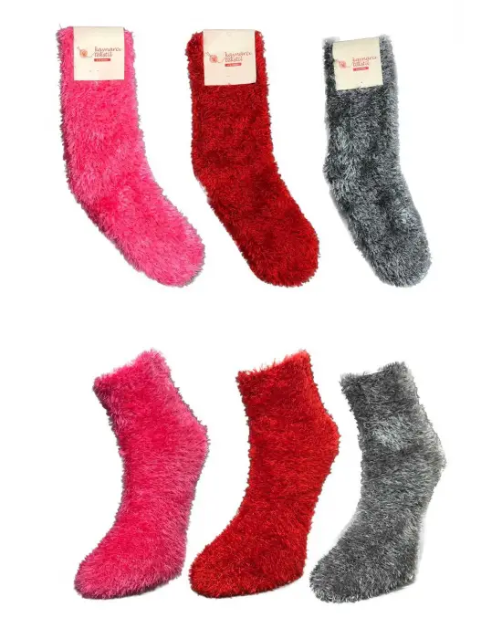 Omarı Sıcacık ve Dikişsiz Ev Çorapları