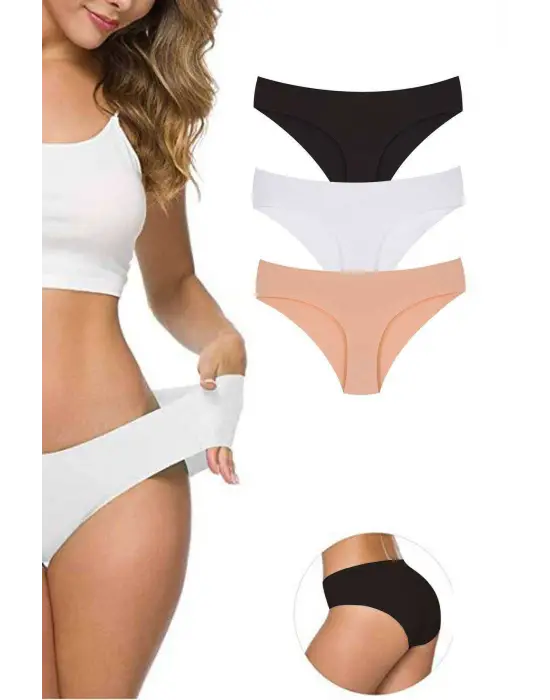 Esnek Dikişsiz Lazer Kesim Külot Seti