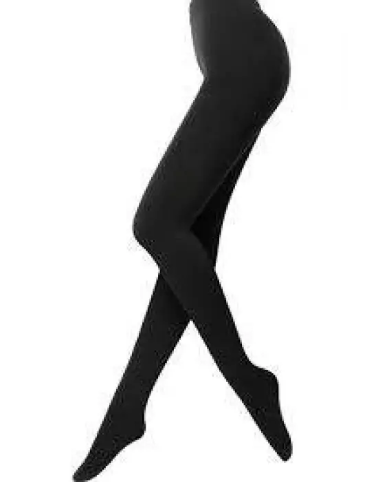 Omarı Siyah Kalın Opak Külotlu Çorap Seti