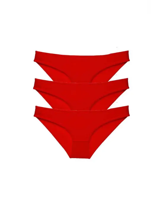 Şık Kadın Slip Seti Kırmızı