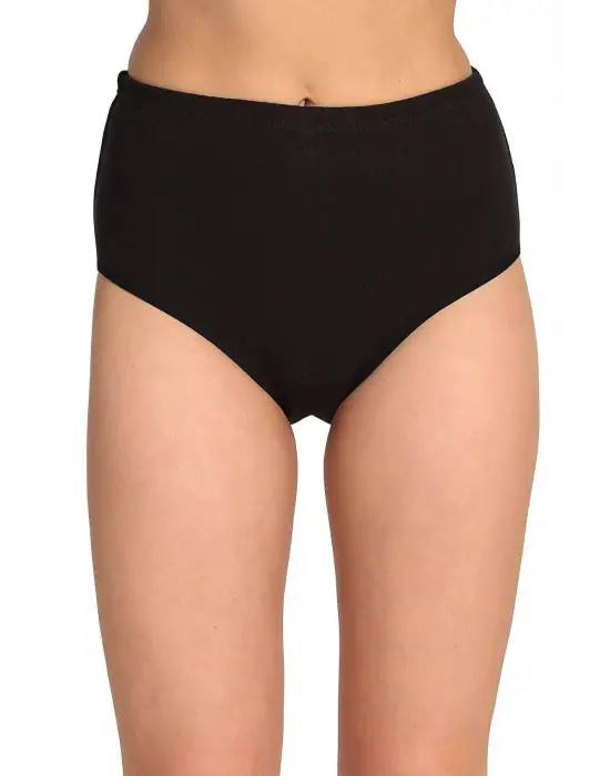 3 Adet Tutku Kadın Yüksek Bel   Kalın Lastik Külot S4