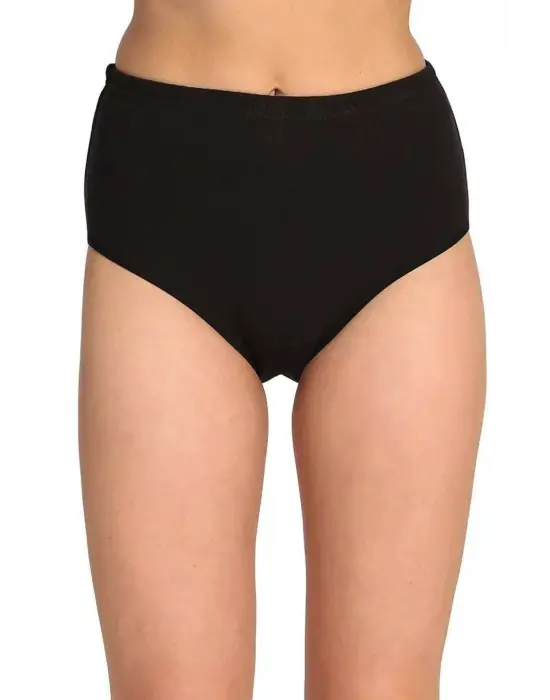 3 Adet Tutku Kadın Yüksek Bel   Kalın Lastik Külot S5