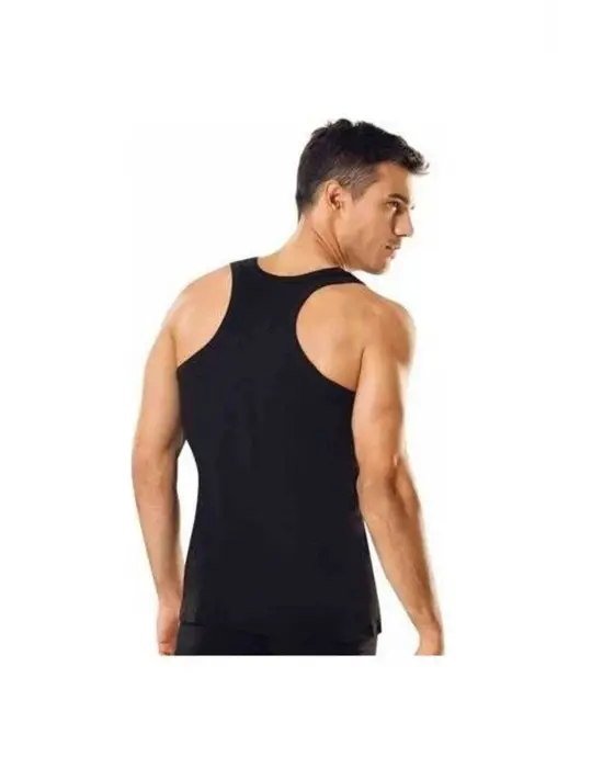 Şık Spor Erkek Siyah Atlet