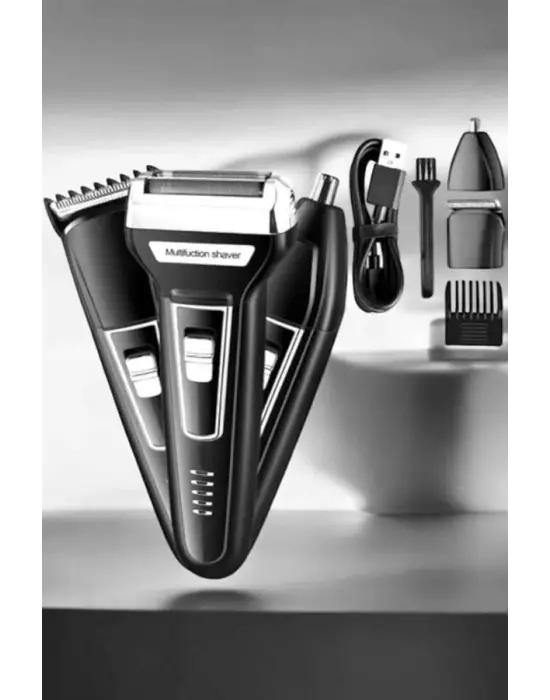 3 Başlıklı Kulak Ve Burun Tıraş Makinesi Erkeklere Özel