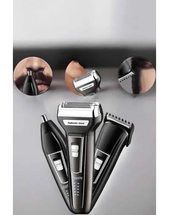 3 Başlıklı Kulak Ve Burun Tıraş Makinesi Erkeklere Özel