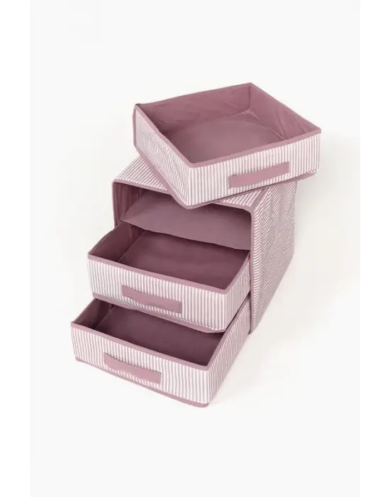 3 Bölmeli Çekmece , Çok Amaçlı Organizer - Çorap Çamaşır Organizer - Masa Üstü Düzenleyici