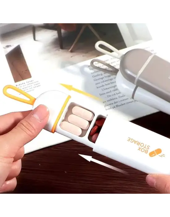 3 Bölmeli Taşınabilir Seyahat Tipi Hap Saklama Kutusu İlaç Saklama Kutusu