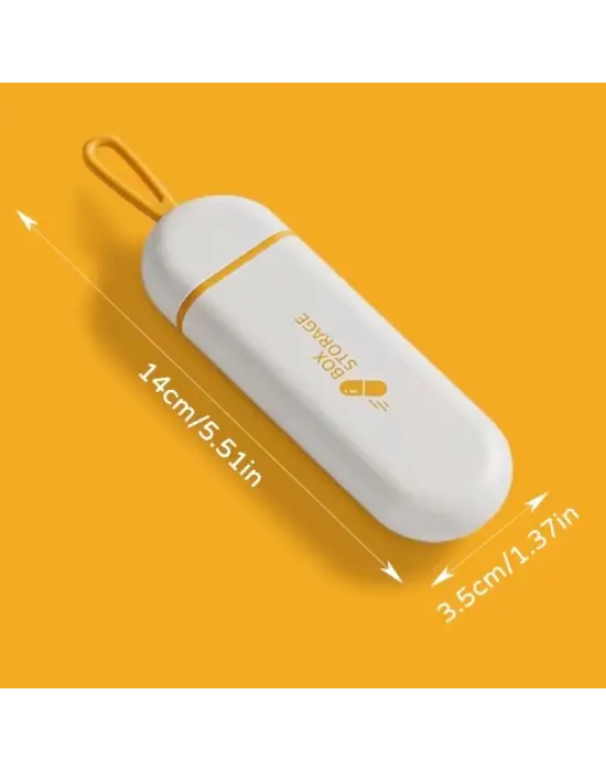 3 Bölmeli Taşınabilir Seyahat Tipi Hap Saklama Kutusu İlaç Saklama Kutusu