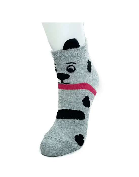 Omarı Yumuşak ve Şirin Köpek Temalı 3D Kadın Bilek Çorapları