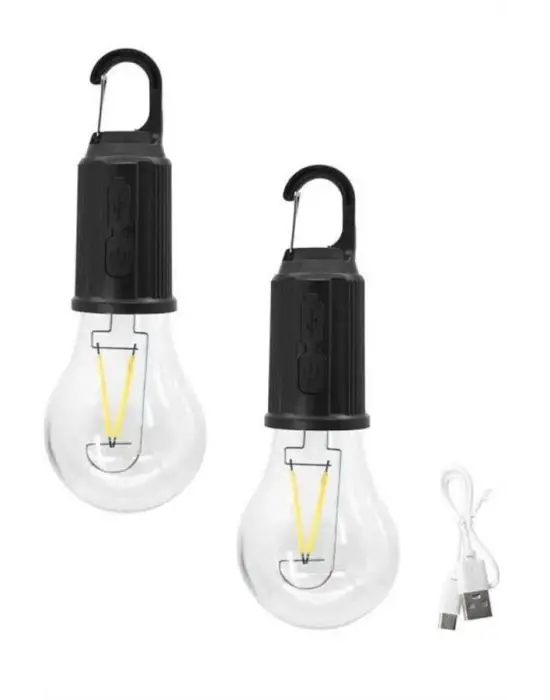 3 Farklı Mod Ledli Şarjlı Asma Kancalı Kamp Lambası Taşınabilir Ampul