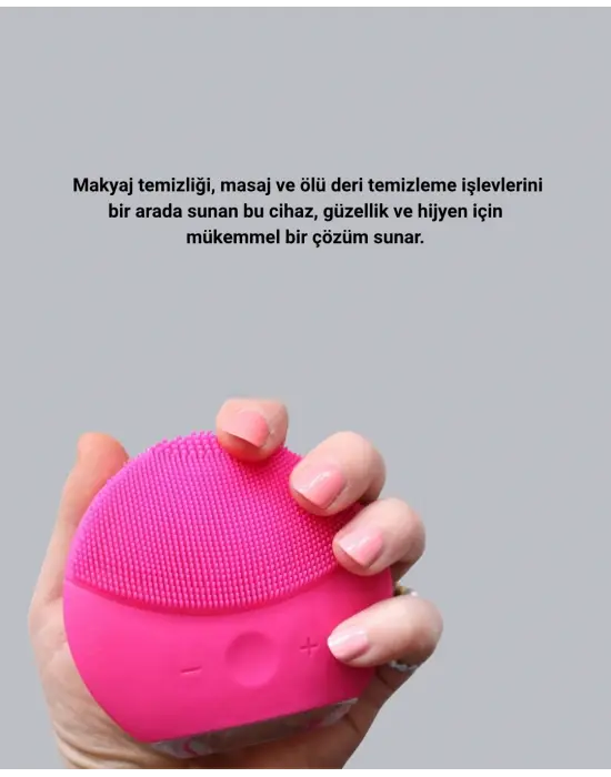 3 Fonksiyonlu Yüz Temizleme Ve Masaj Cihazı – Su Geçirmez, Şarjlı, Ölü Deri Temizleyici Ve Cilt Yenileyici