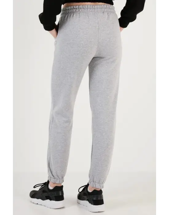 3 iplik şardonlu paça lastikli eşofman gri is001