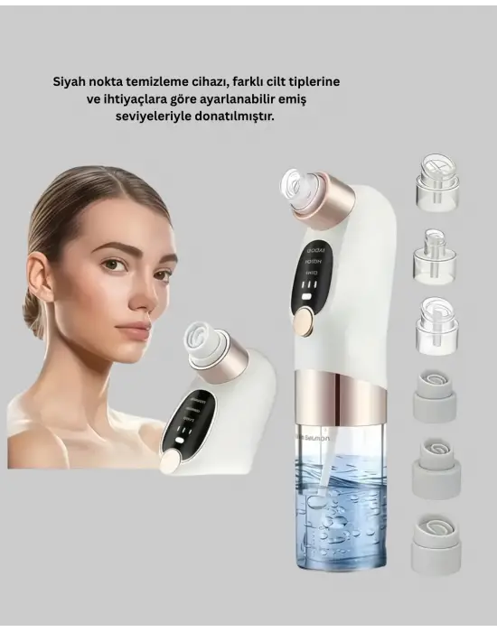 3 Kademeli Vakumlu Gözenek Temizleme Cihazı – Cilt Yenileyici Masaj Ve Derin Temizlik
