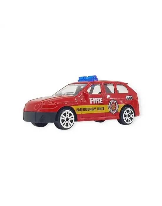 3lü İş Makinaları Road Seti - Die Cast - DS044 - İtfaiye