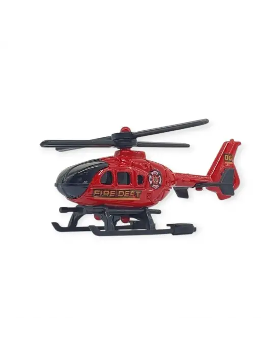 3lü İş Makinaları Road Seti - Die Cast - DS044 - İtfaiye