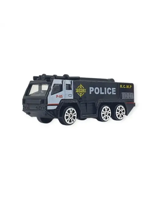3lü İş Makinaları Road Seti - Die Cast - DS044 - Polis