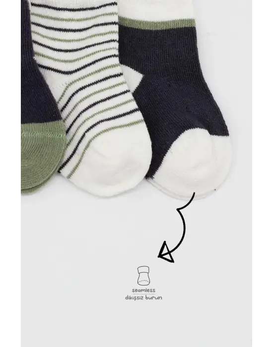 Omarı 3lü Erkek Penye Soket Çorap Seti - Antrasit Rengi