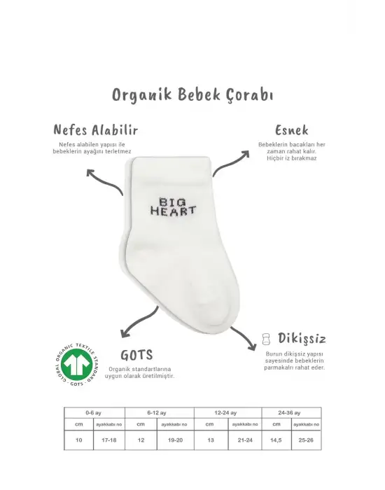 Omarı Yumuşak Penye Çorap Seti