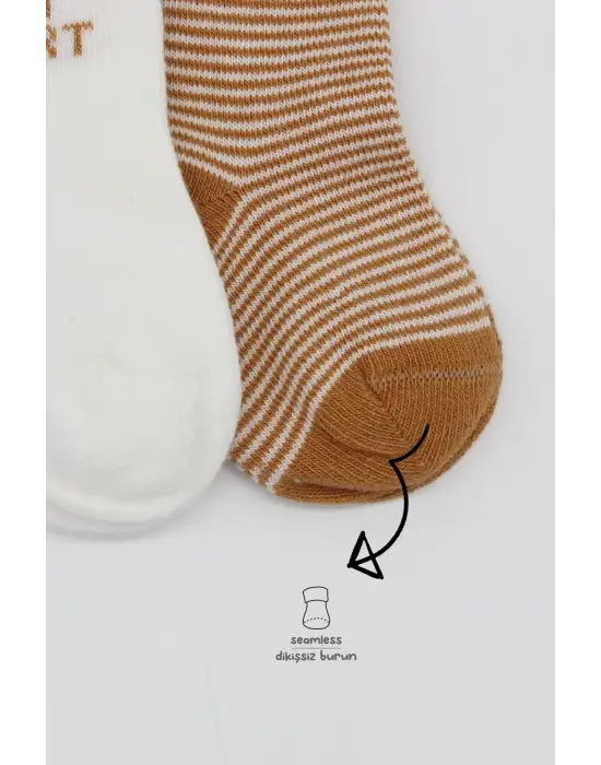 Omarı 3lü Renkli Penye Çorap Seti