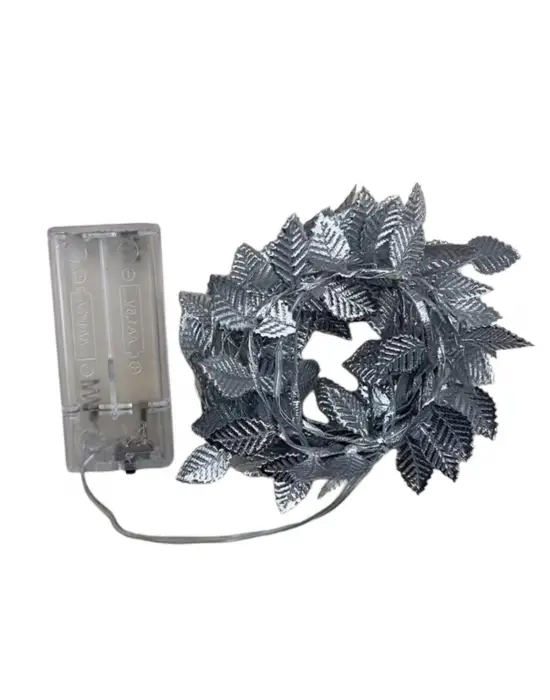 3 Metre Yaldızlı Gümüş LED Işık – Dekoratif Ortam ve Yılbaşı Aydınlatması