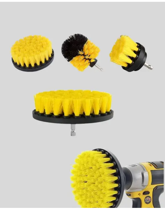 3 Parça Matkap Fırça Temizlik Seti – Her Yüzey İçin Güçlü Ve Pratik Çözüm