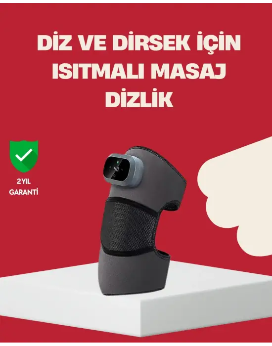 3 Seviyeli Titreşimli Isıtmalı Diz Bakım Masaj Cihazı
