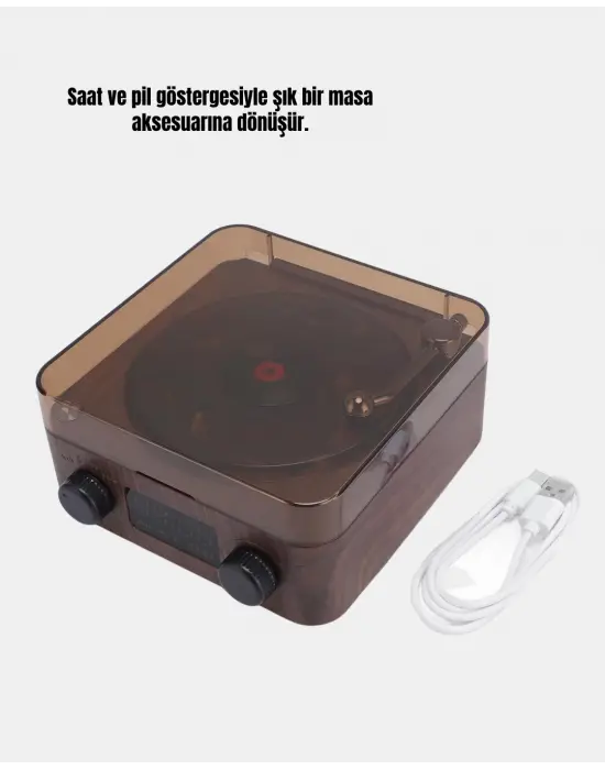 3-ü-1 Arada Bluetooth Hoparlör – Işıklı Saat Ve Gece Lambası