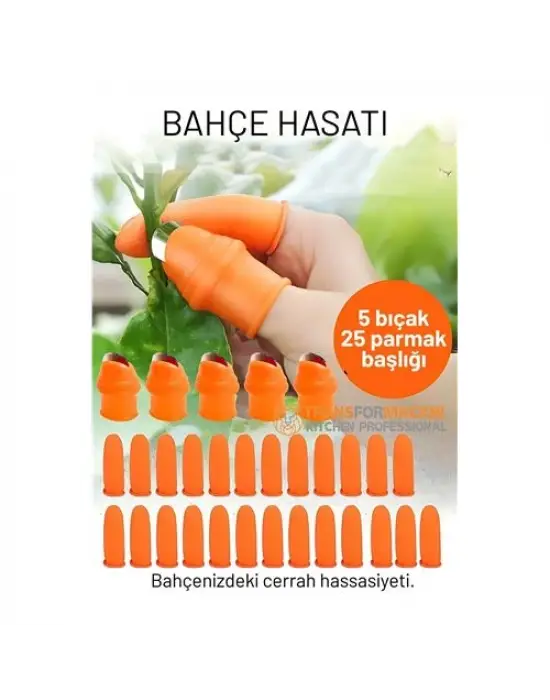 30 Parça Premium Pratik Bahçe Hasat Seti: Paslanmaz Çelik Başparmak Kesici Parmak Koruyucu