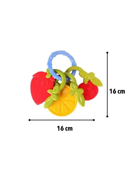 Omarı Renkli Meyve Dişlik - Bebeğiniz İçin Eğlenceli Diş Kaşıyıcı