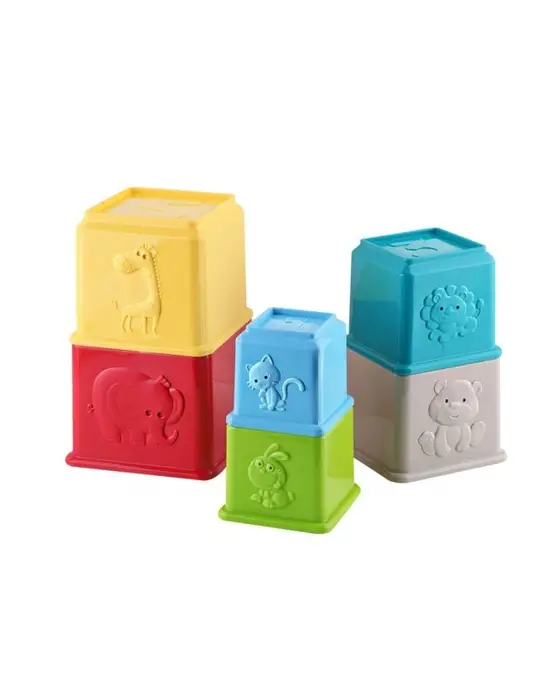 30798-LC EĞİTİCİ KAPLAR RENKLİ ZOO