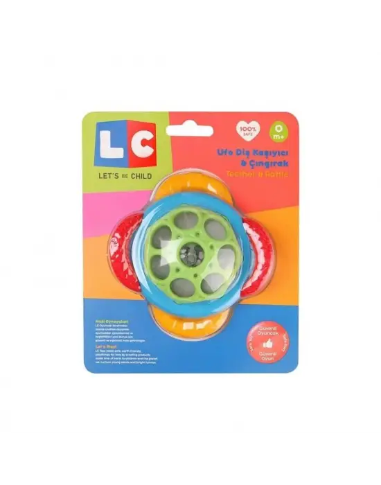 Omarı Yumuşak Silikon Diş Kaşıyıcı ve Çıngırak Uçlu Oyuncak