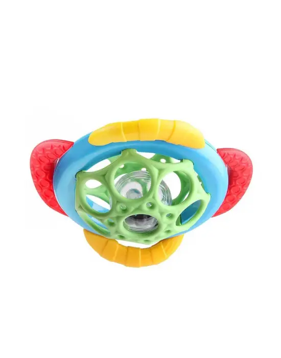 Omarı Yumuşak Silikon Diş Kaşıyıcı ve Çıngırak Uçlu Oyuncak