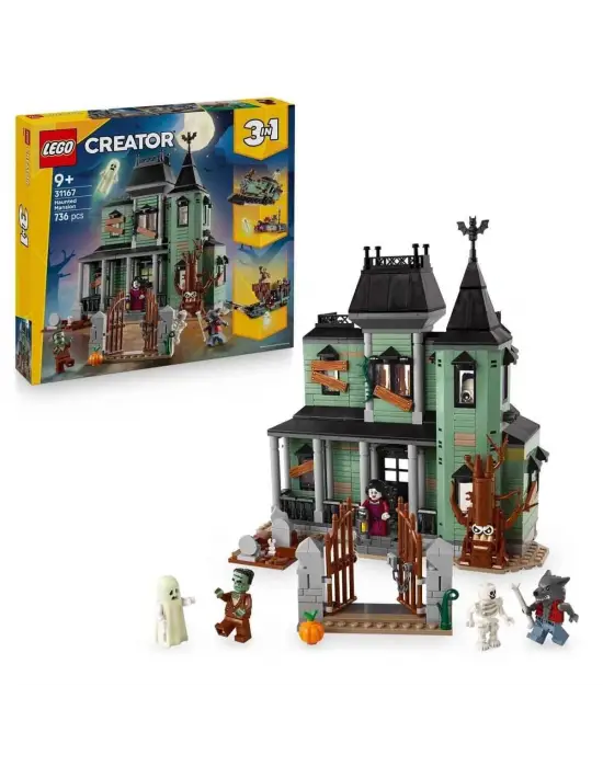31167 Lego Creator 3in1 - Hayaletli Köşk 736 parça +9 yaş