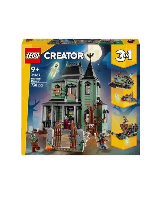 31167 Lego Creator 3in1 - Hayaletli Köşk 736 parça +9 yaş