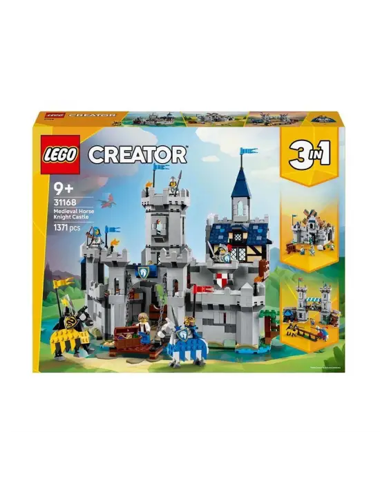 31168 Lego Creator 3in1 - Orta Çağ Atlı Şövalye Kalesi 1371 parça +9 yaş