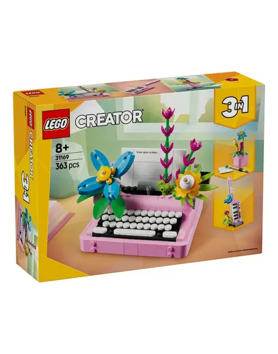31169 Lego Creator 3in1 - Çiçekli Daktilo 363 parça +8 yaş