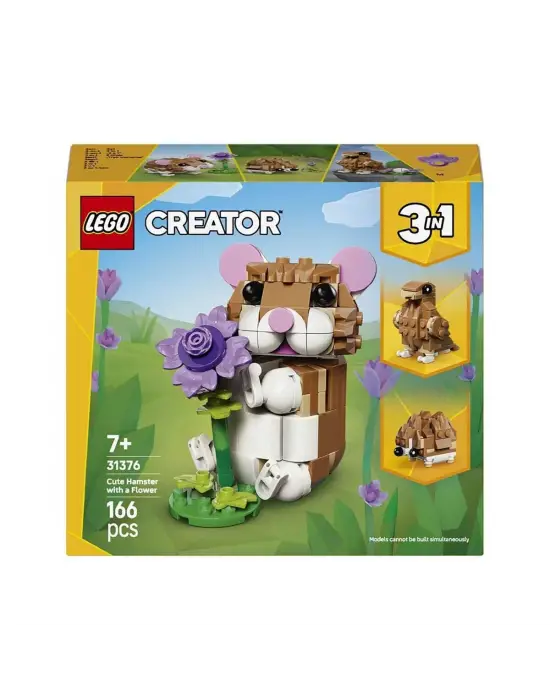 31376 Lego Creator 3in1 Sevimli Hamster ile Çiçek 166 parça +7 yaş