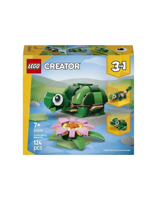 31377 Lego Creator 3in1 Kaplumbağa ile Nilüfer Çiçeği 124 parça +7 yaş