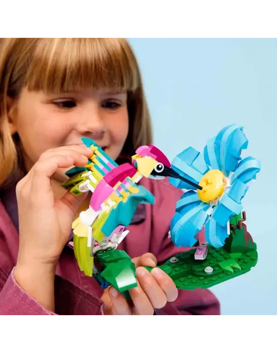 31384 Lego Creator 3in1 Vahşi Hayvanlar: Renkli Sinek Kuşu 312 parça +8 yaş