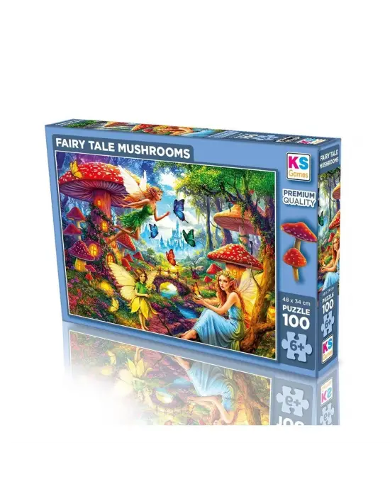 31502 FAIRY TALE MUSHROOMS 100 PARÇA PUZZLE