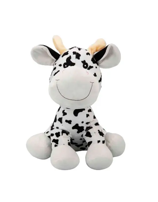 3182 Oturan Peluş Hayvanlar 35 cm Hipopotam-İnek-Fil-Maymun