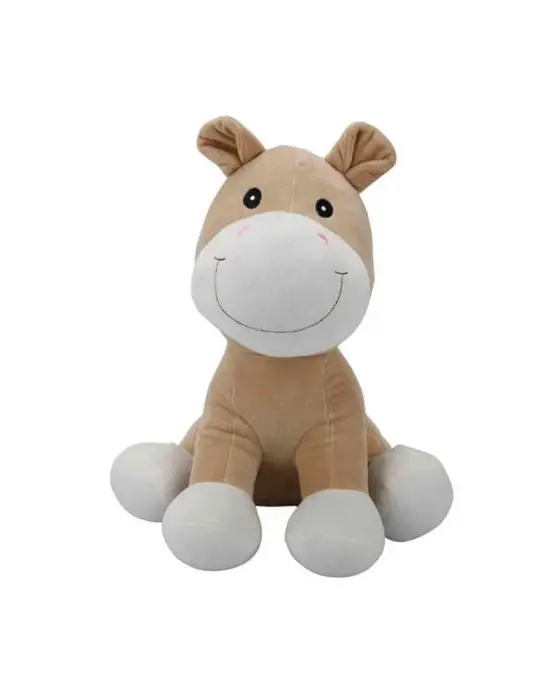 3182 Oturan Peluş Hayvanlar 35 cm Hipopotam-İnek-Fil-Maymun