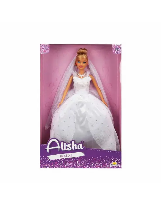 3381 SUN-RST-SIS-Gelinlikli Manken Bebek Alisha 29 cm - Sunman