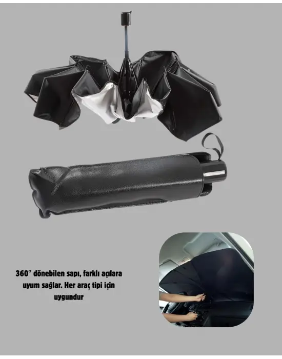 360° Ayarlanabilir Ön Cam Güneşliği – Pratik Kullanım Ve Dayanıklı Yapı