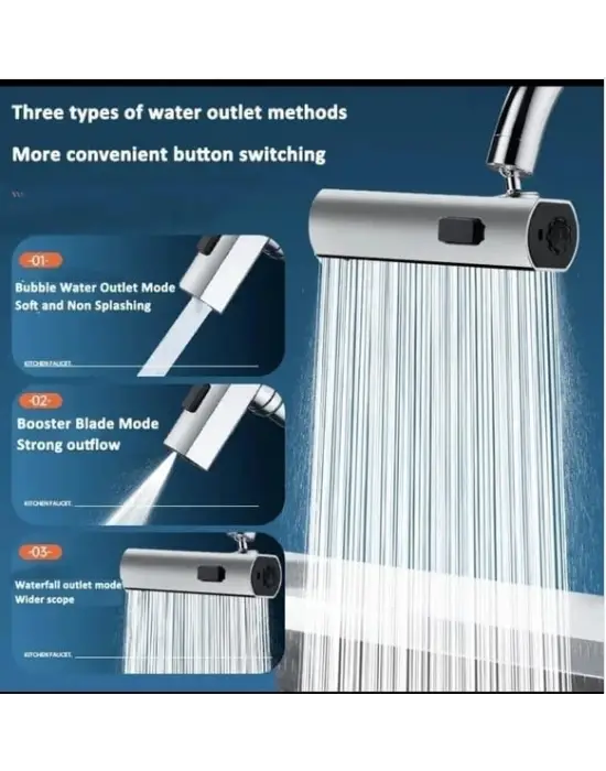 360 Derece Döner Musluk Başlığı