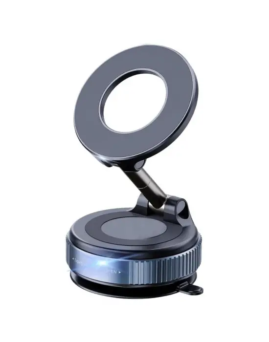 360° Döner Başlıklı Vakumlu Emişli Manyetik Telefon Tutucu – Güçlü Mıknatıslı, İz Bırakmaz