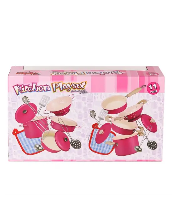 Omarı Pembe Emaye Tencere Seti - 11 Parça Koleksiyon